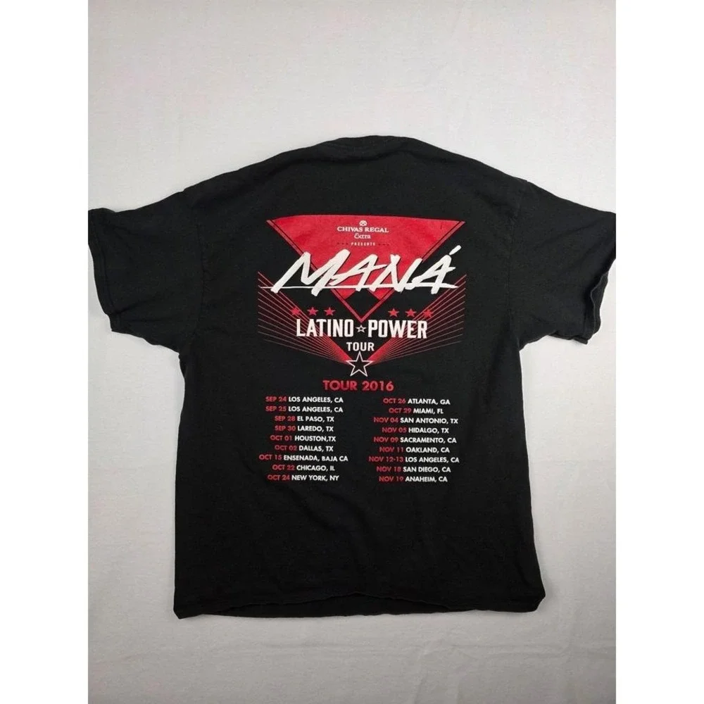 Maná‎ band Latino Power Tour shirt